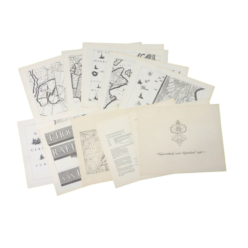 Reproductie van 'Kaartboek van Rijnland, 1746'; 1969-zoom-