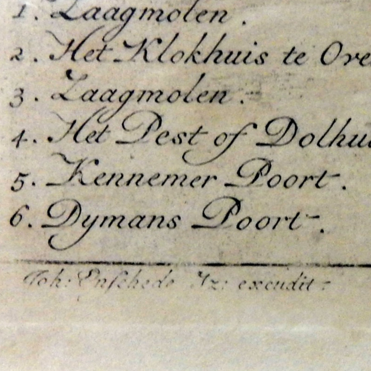 Prent ‘Haarlem aan de West-zyde’, 1764-4