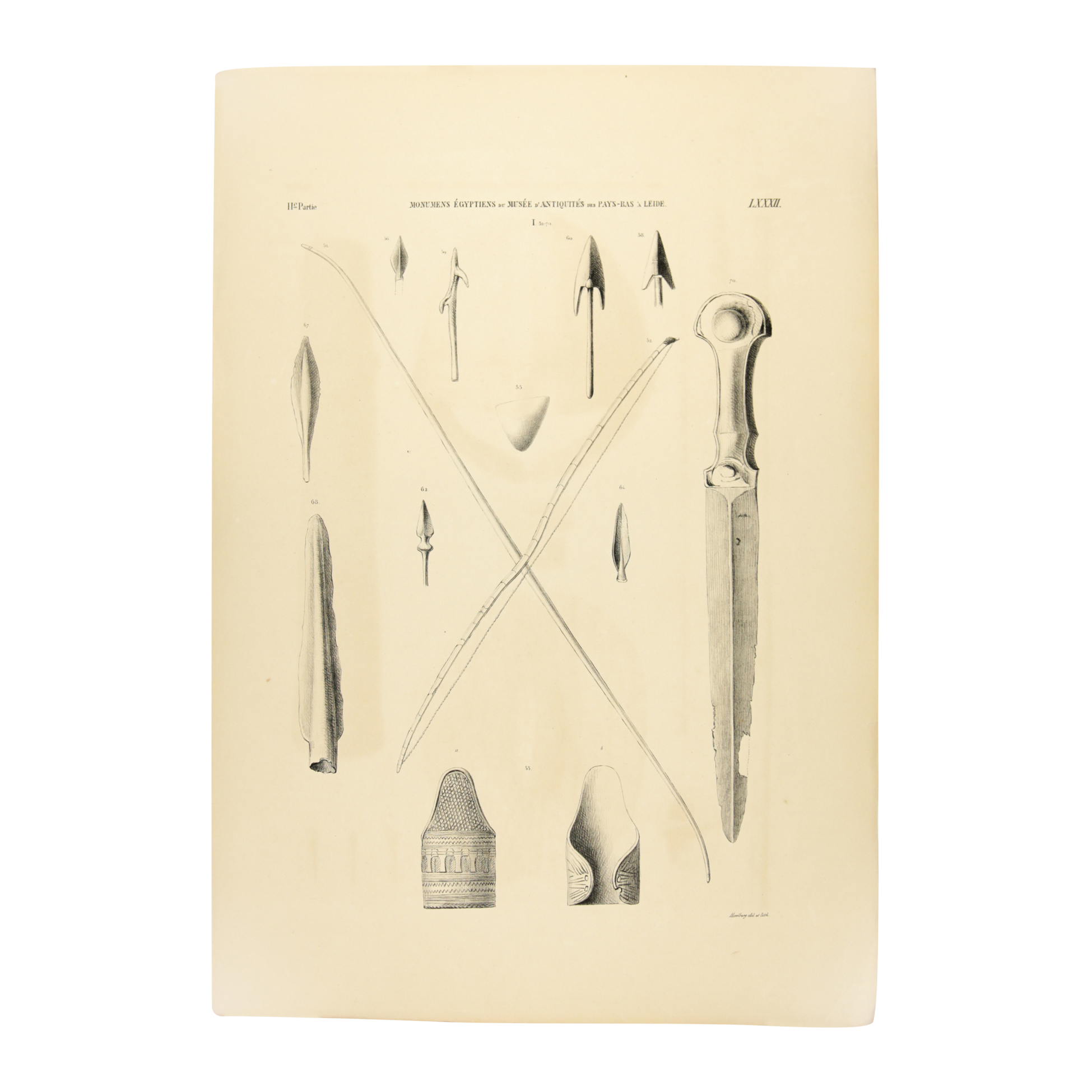 Litho's van Egyptische wapens en gereedschap-zoom-3