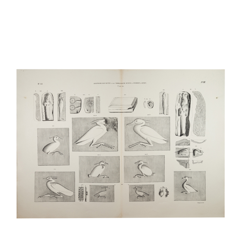 Litho van Egyptische gietvormen, 1840-zoom-
