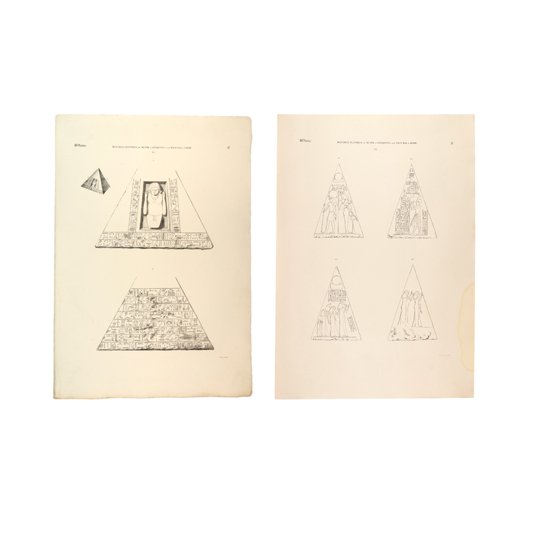 Twee litho's met Piramidion-zoom-
