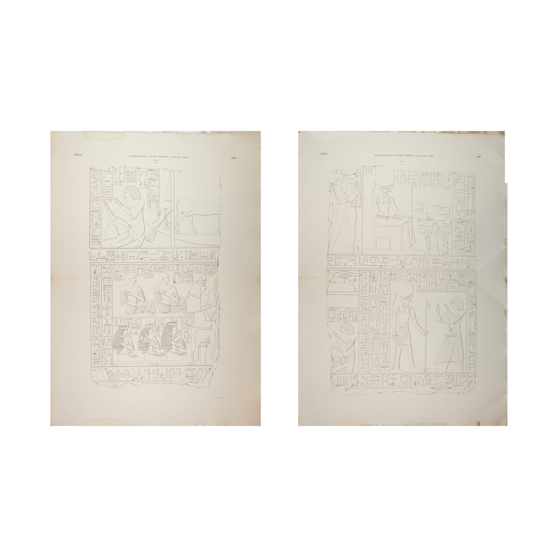 Litho's Egyptische reliëfs van Ptahmes-1