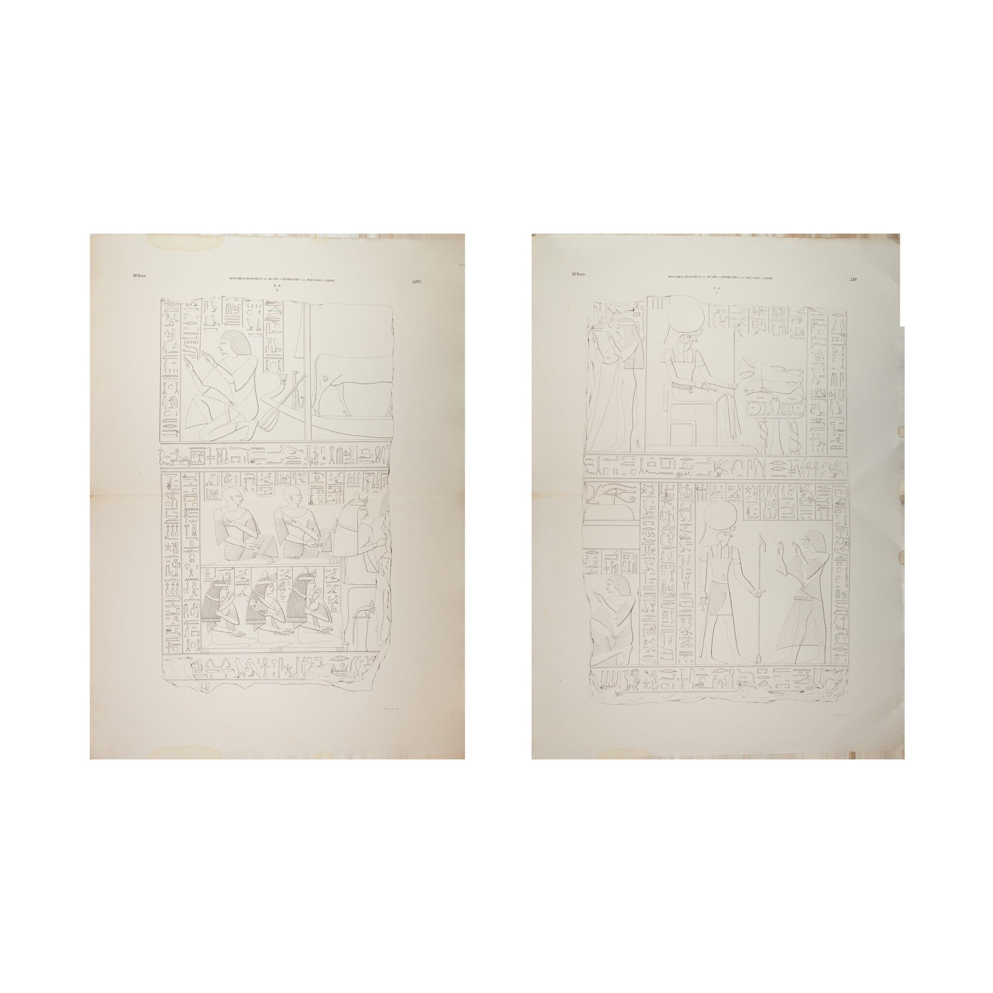 Litho's Egyptische reliëfs van Ptahmes-zoom-1