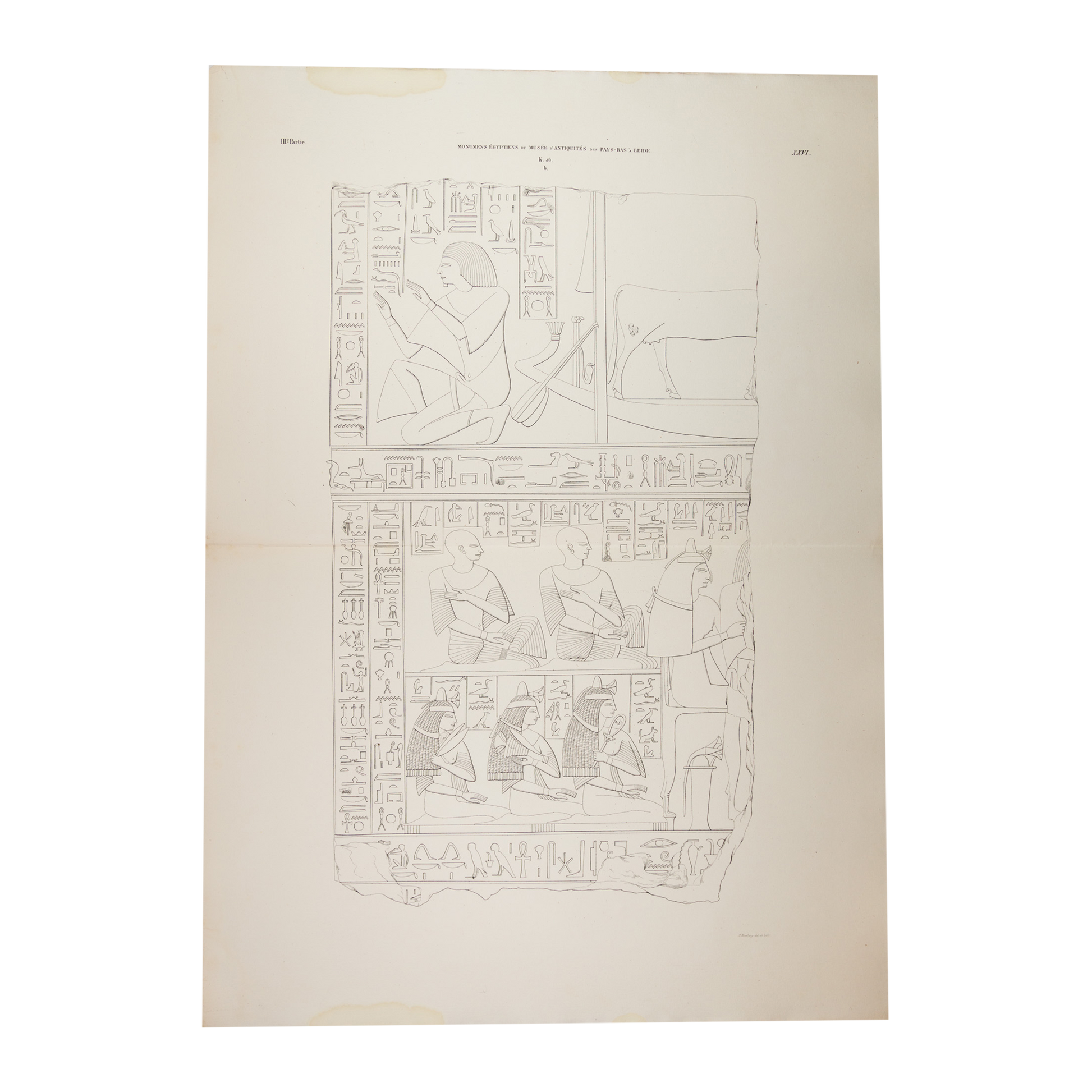 Litho's Egyptische reliëfs van Ptahmes-2