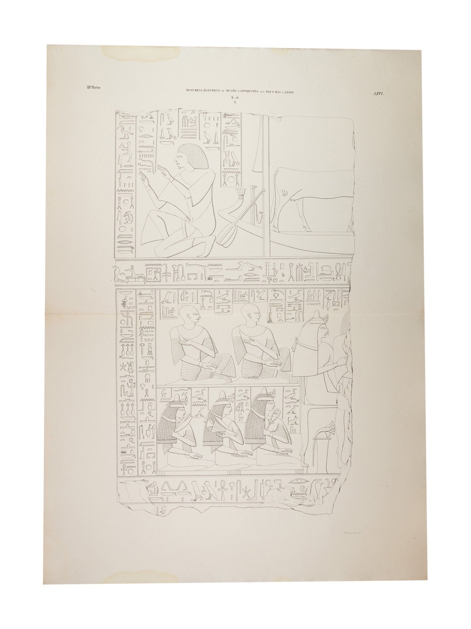 Litho's Egyptische reliëfs van Ptahmes-3