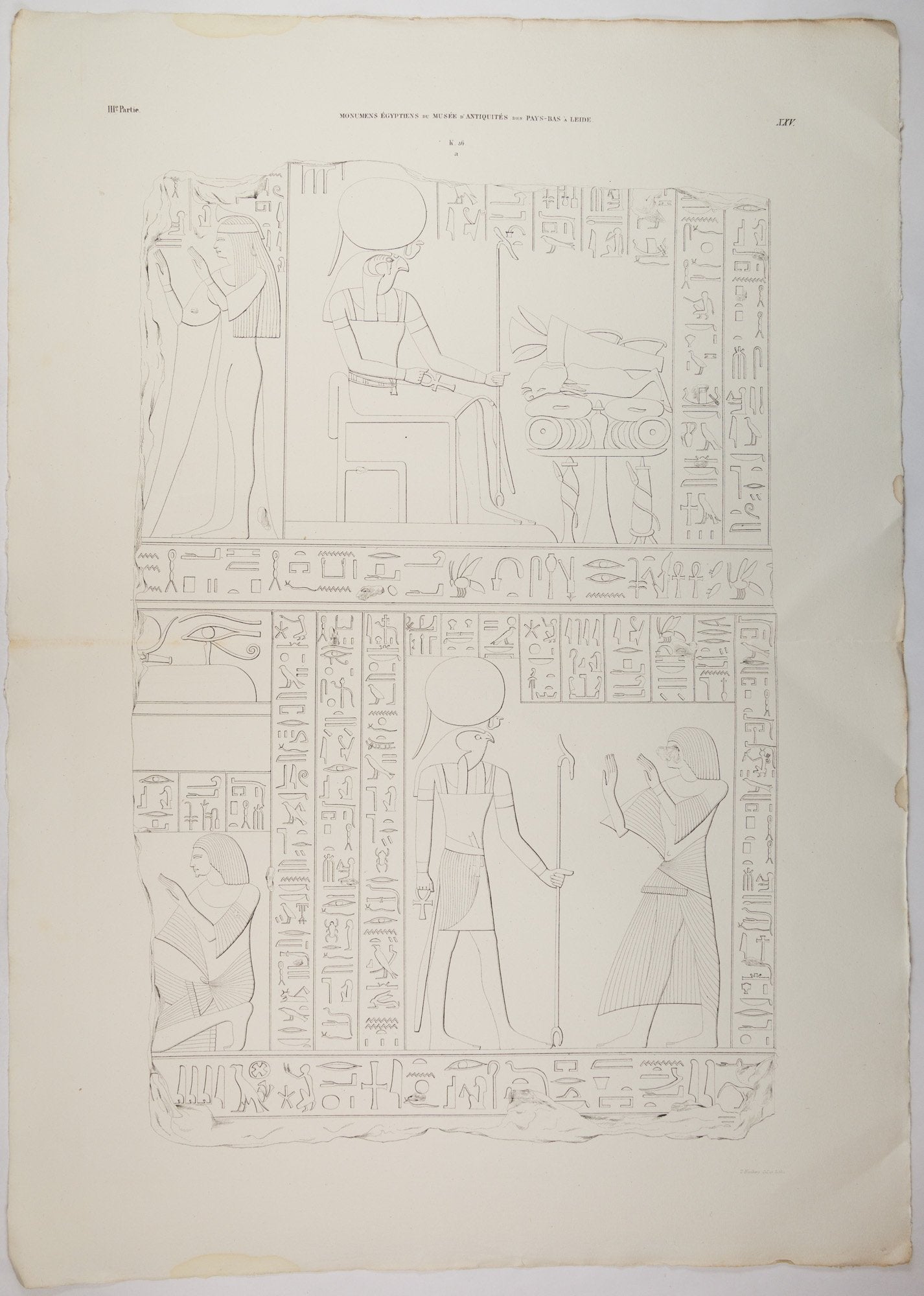 Litho's Egyptische reliëfs van Ptahmes-8