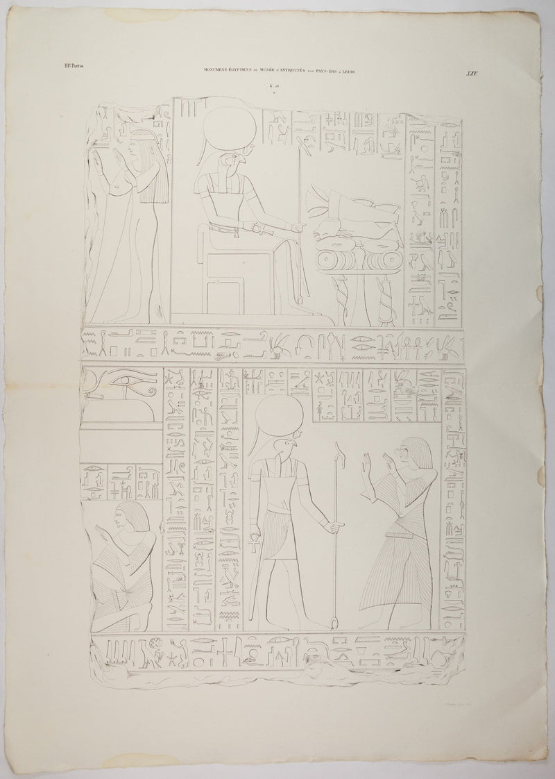 Litho's Egyptische reliëfs van Ptahmes-zoom-