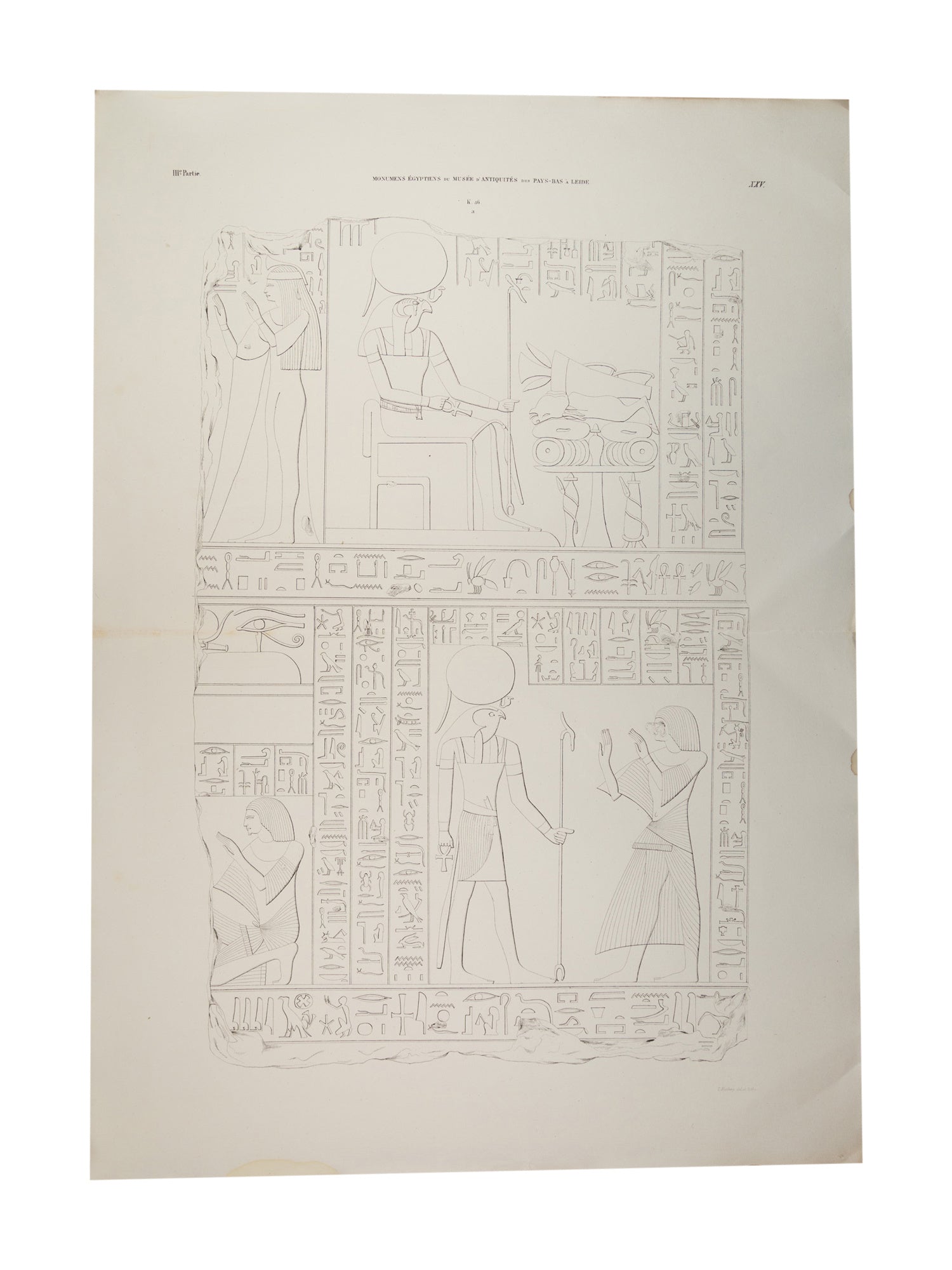 Litho's Egyptische reliëfs van Ptahmes-7