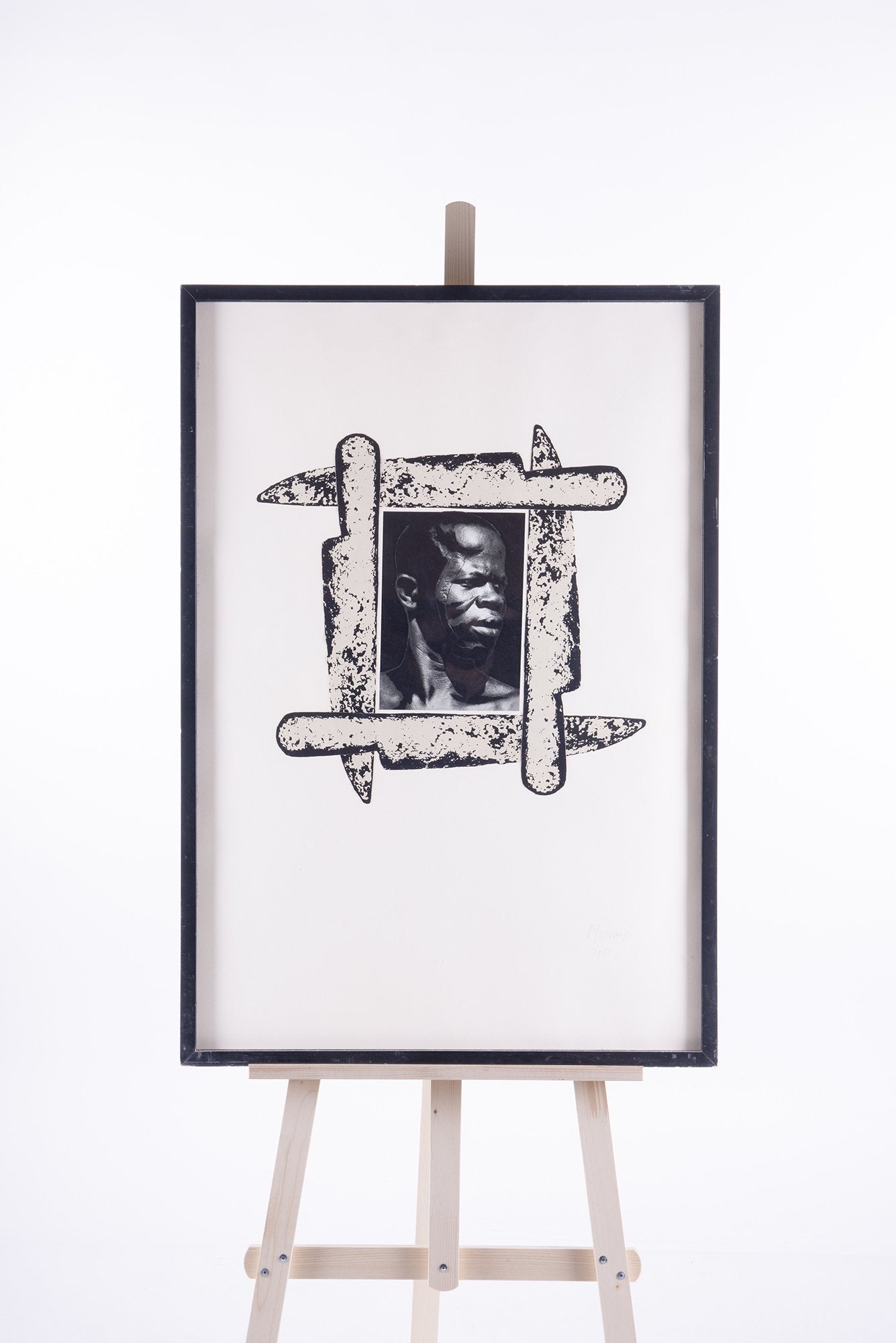Peter Mertens, 'Portrait of African man'; 1985-3