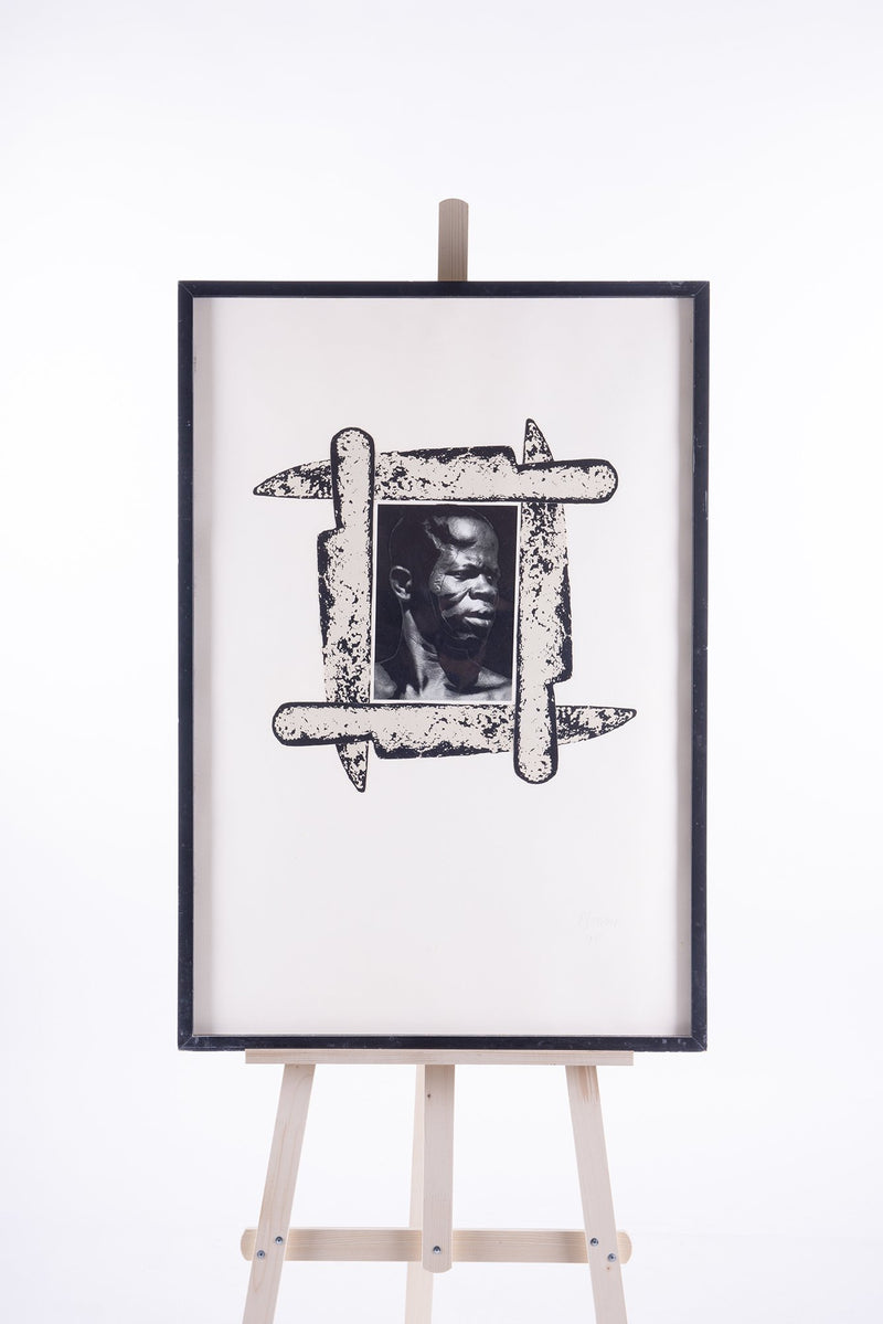 Peter Mertens, 'Portrait of African man'; 1985-zoom-