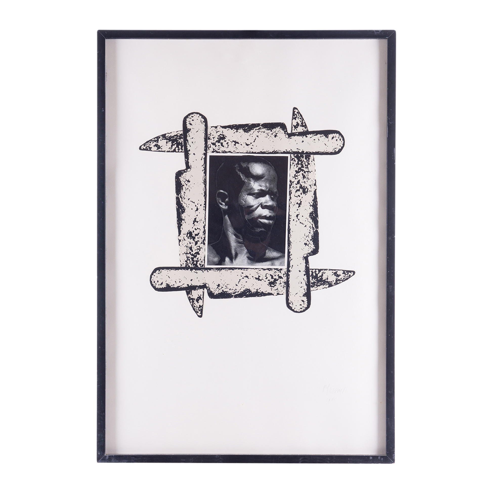 Peter Mertens, 'Portrait of African man'; 1985-zoom-1