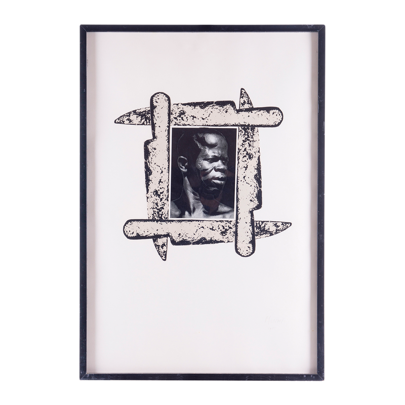 Peter Mertens, 'Portrait of African man'; 1985-zoom-