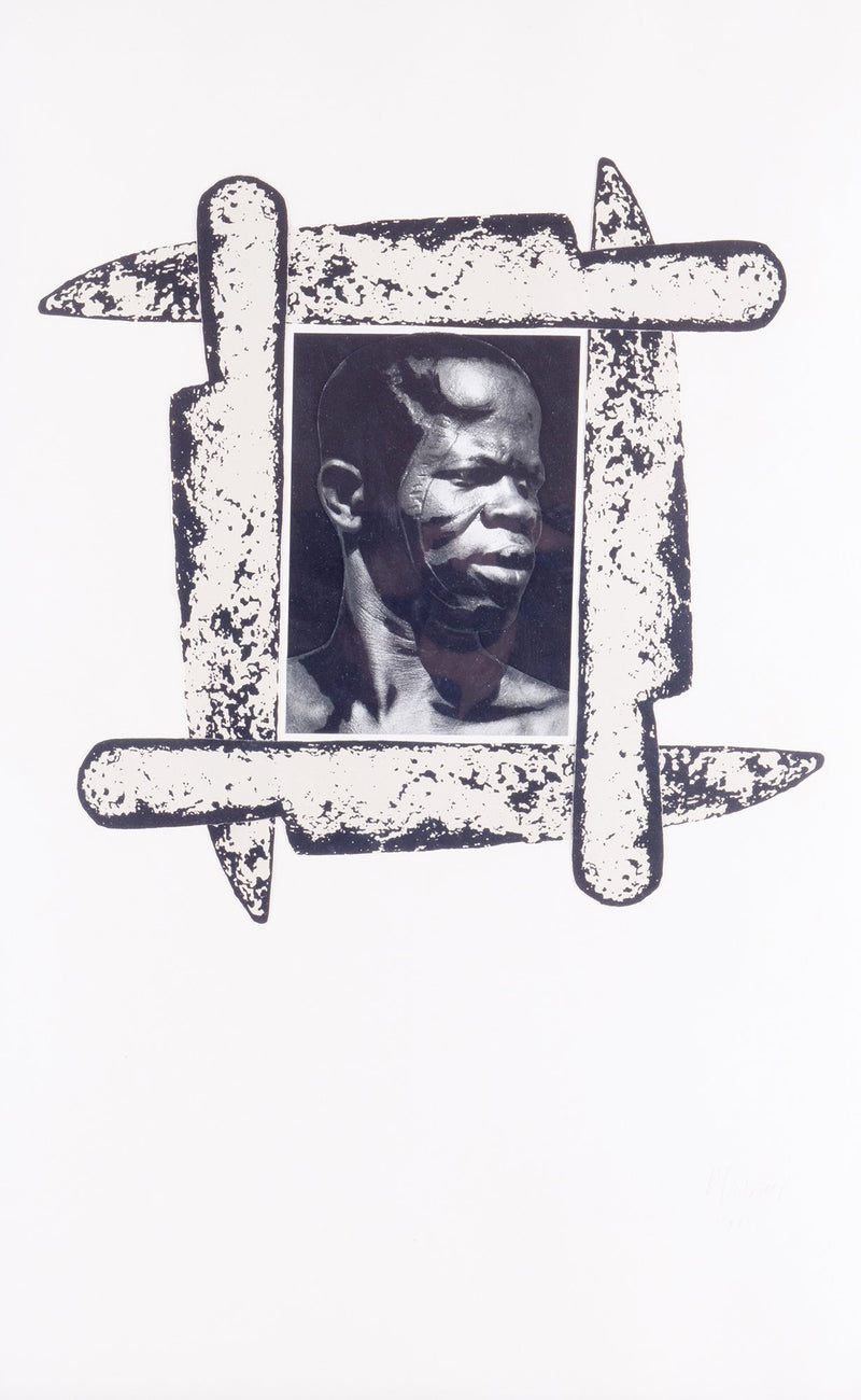 Peter Mertens, 'Portrait of African man'; 1985-zoom-
