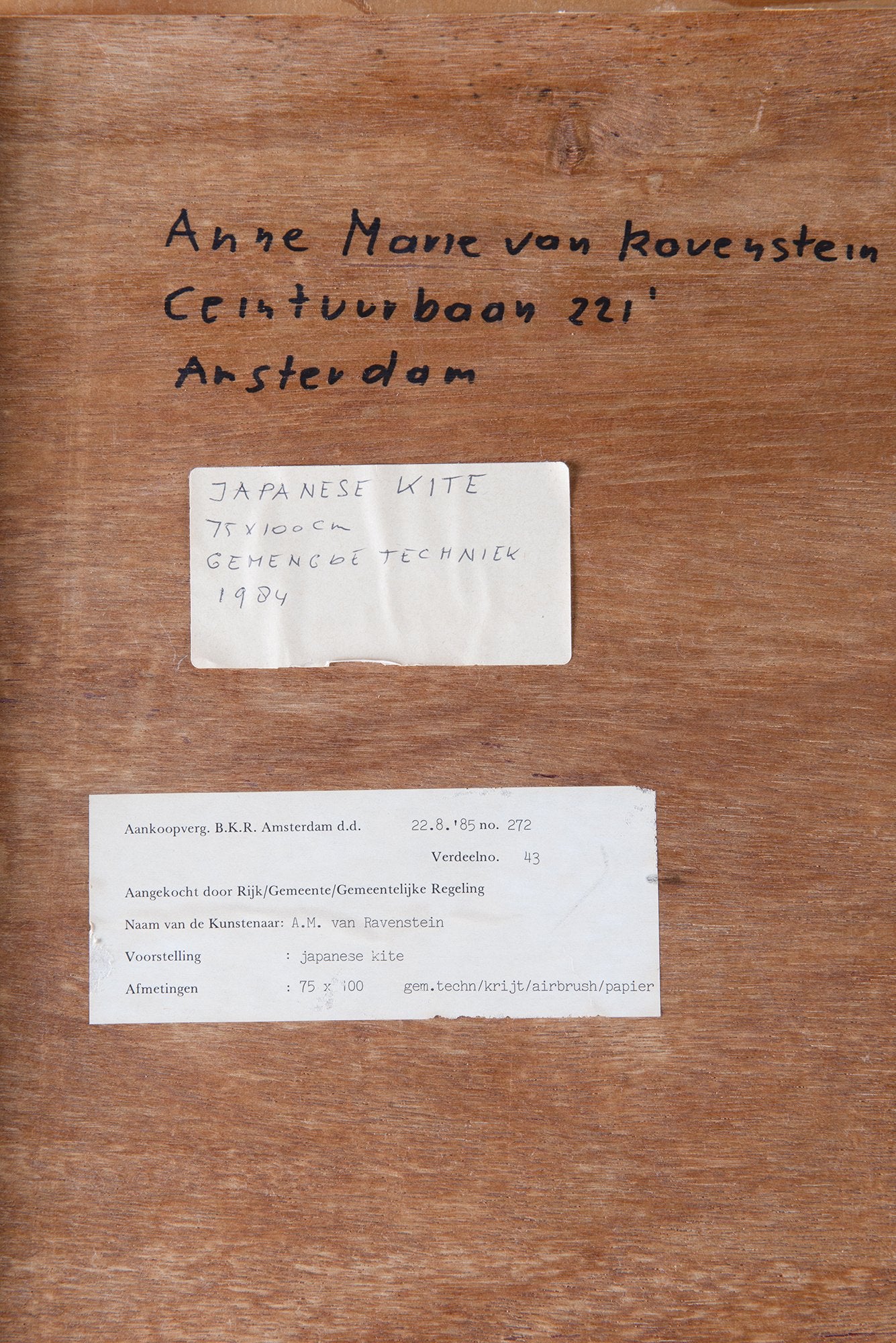 Annemarie van Ravenstein, 'Japanese kite'; 1984-zoom-9