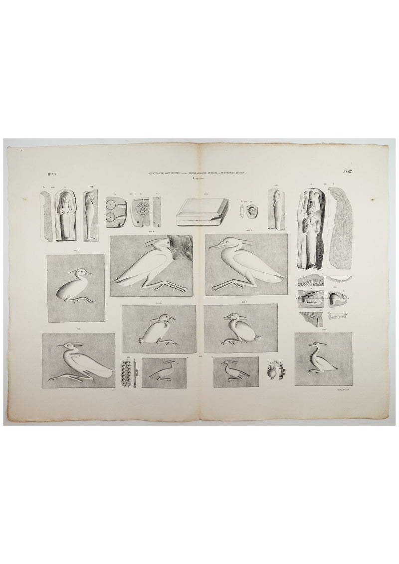 Litho van Egyptische gietvormen, 1840-zoom-