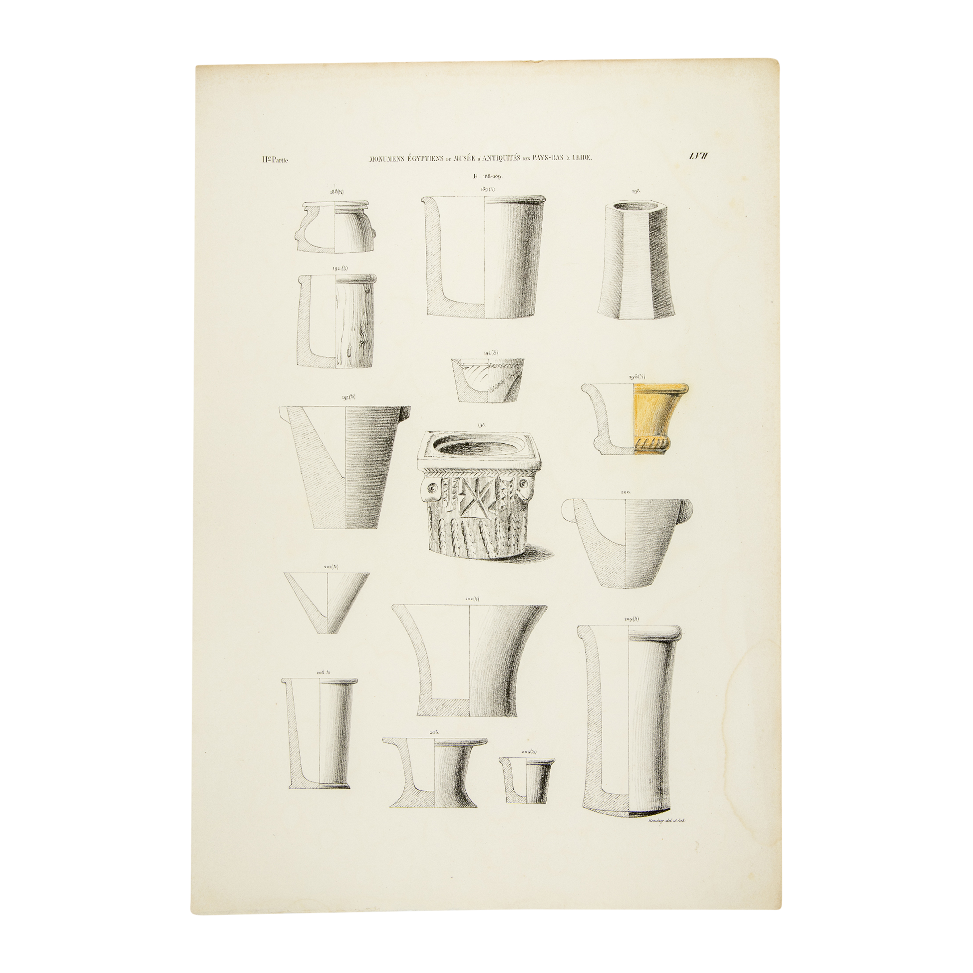 Litho Egyptische potjes, 1840-zoom-1
