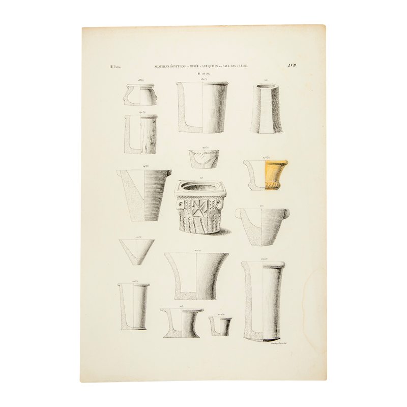 Litho Egyptische potjes, 1840-zoom-