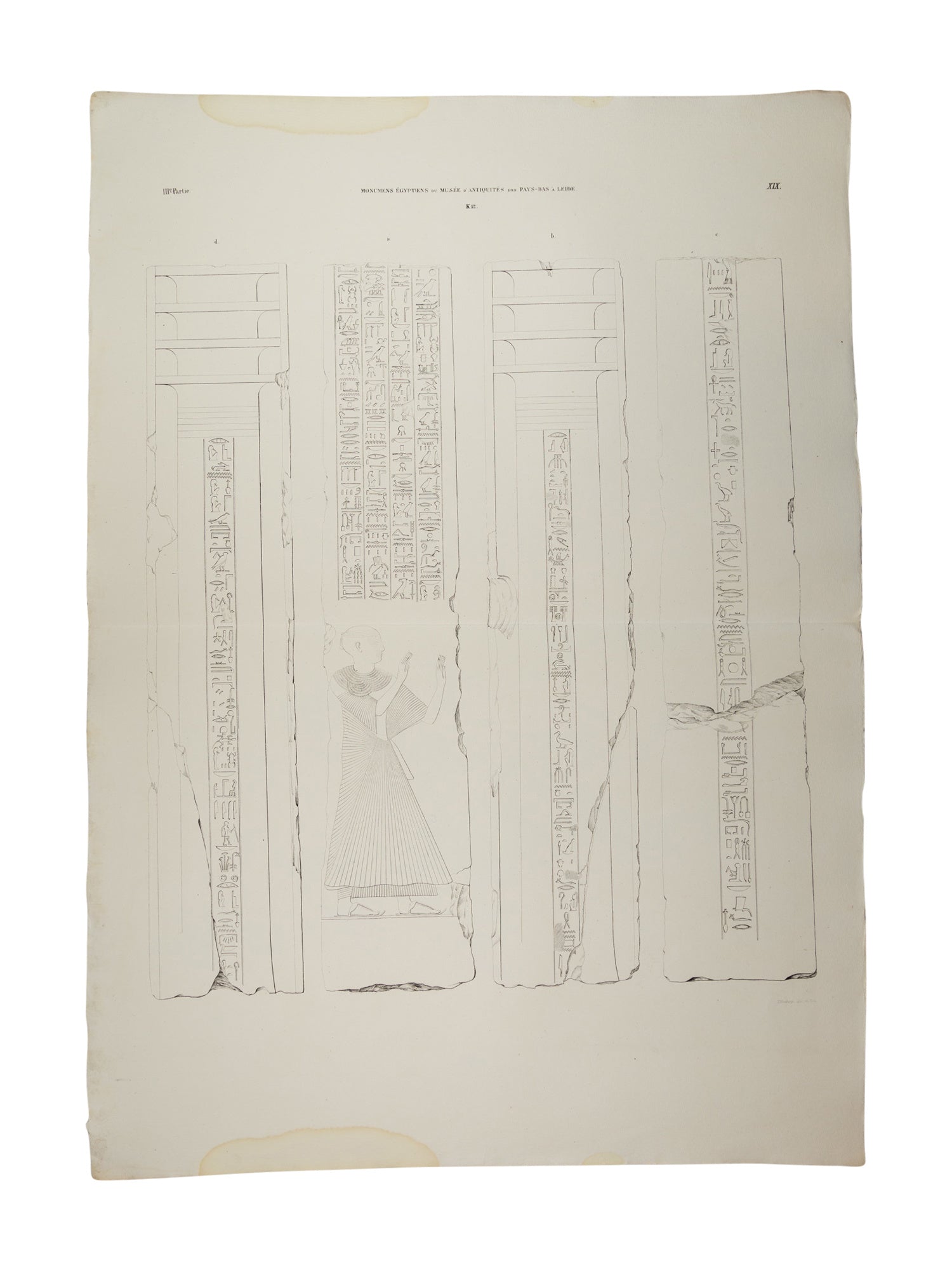 Litho Egyptische reliëfs van Ptahmes