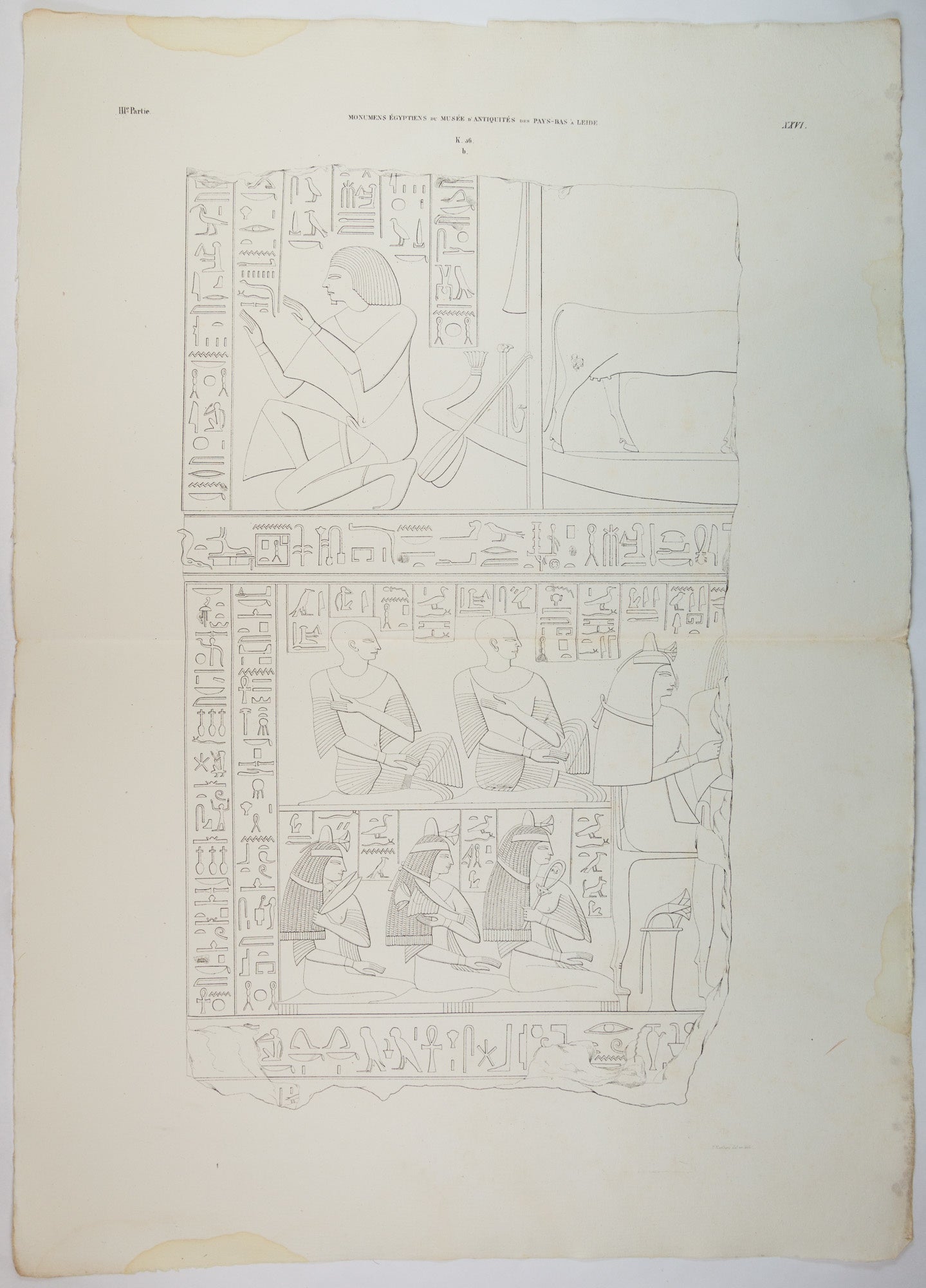 Litho Egyptische reliëfs van Ptahmes-2