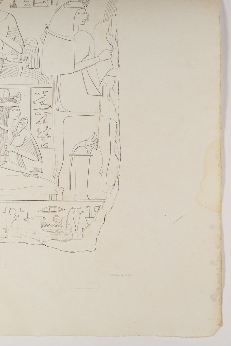 Litho Egyptische reliëfs van Ptahmes-zoom-