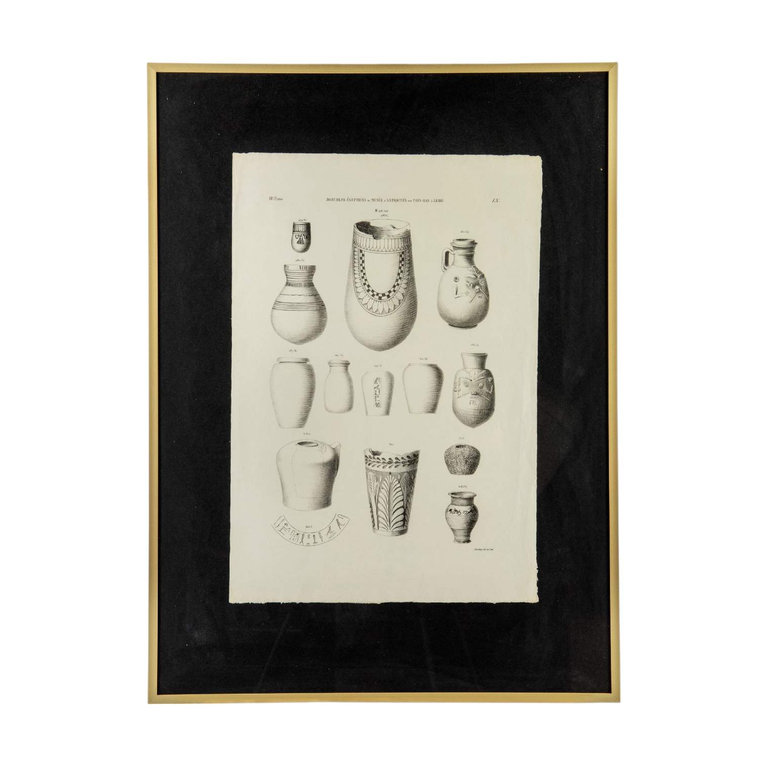 Litho Egyptische vazen, 1840-zoom-3