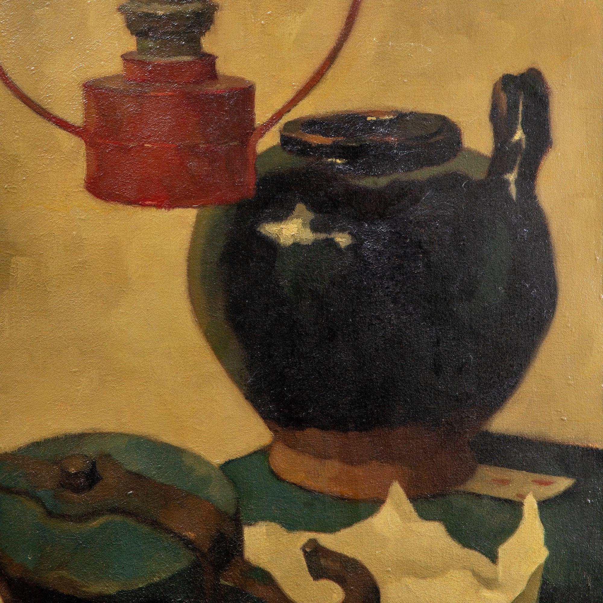 Jan Weiland, 'Stilleven met lamp'; 1955