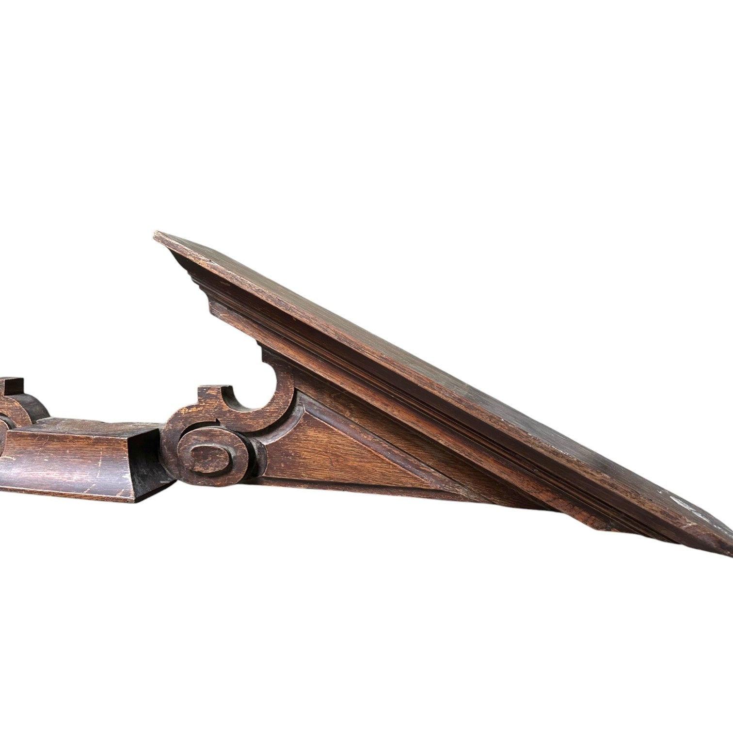 Decoratief eikenhouten element van een kast, 20e eeuw-zoom-3