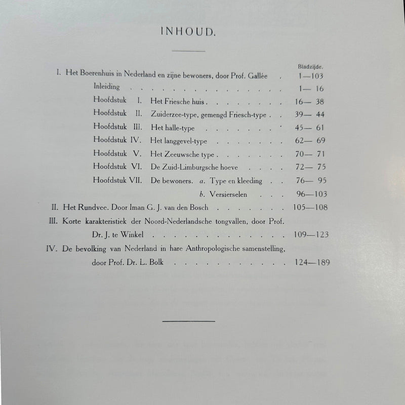 J.H. Gallée, 'Het Boerenhuis in Nederland en zijn bewoners', 1978-zoom-