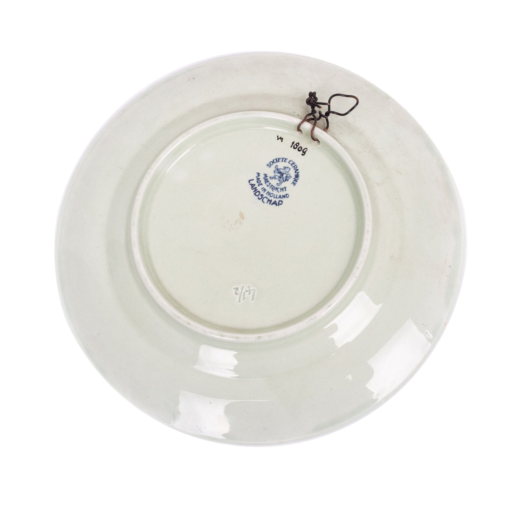 Twee delftsblauwe wandborden, 20e eeuw-zoom-10