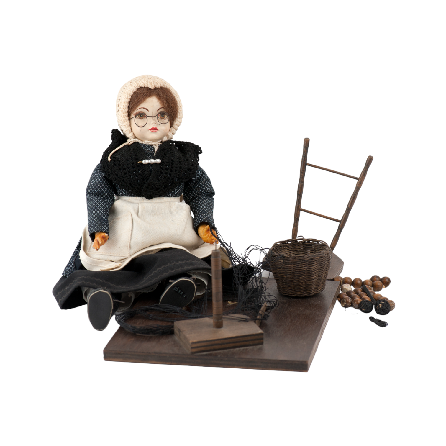 Set van twee poppen, dolster en boetster,  20e eeuw