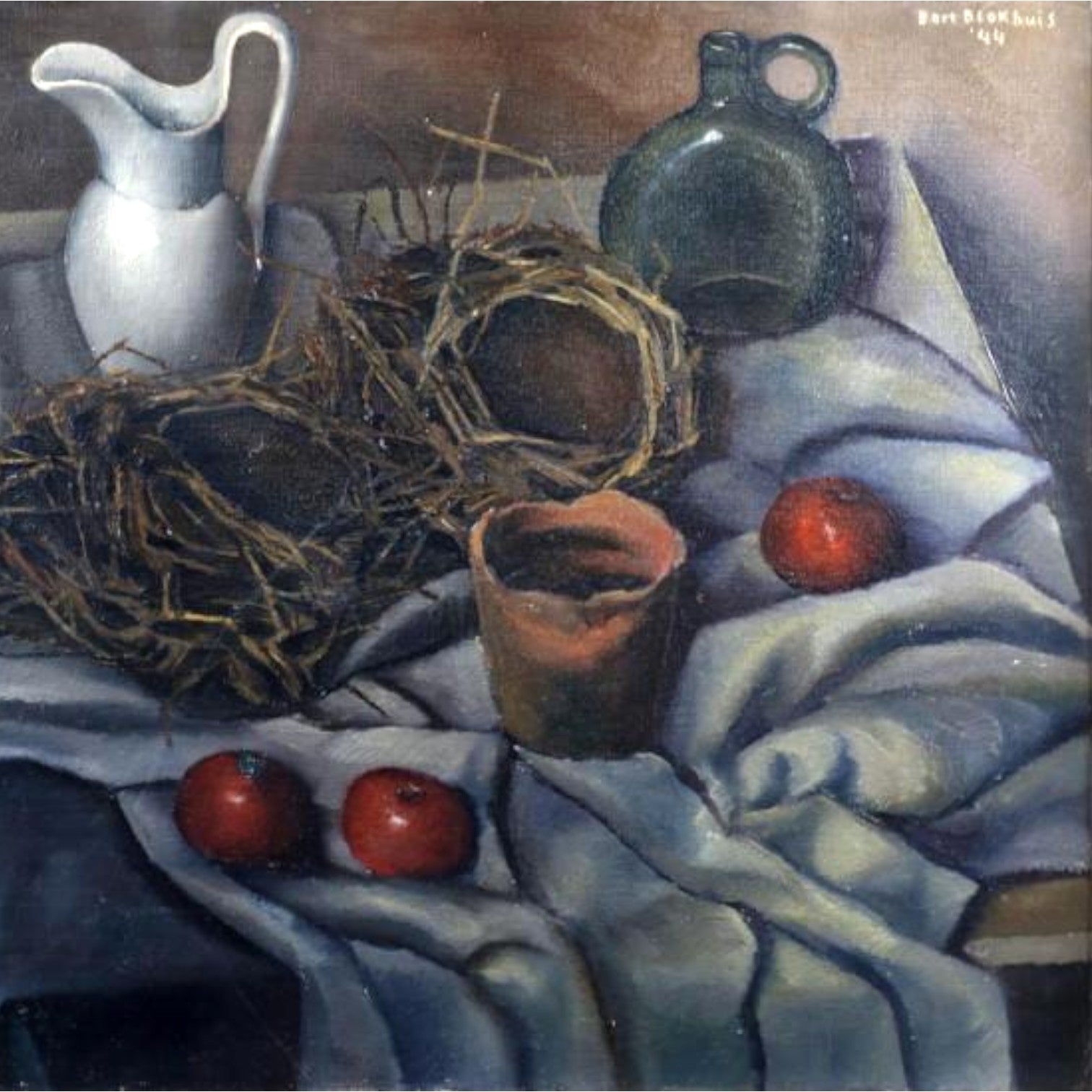 Bert Blokhuis, 'Stilleven met steengoed', 1944-2