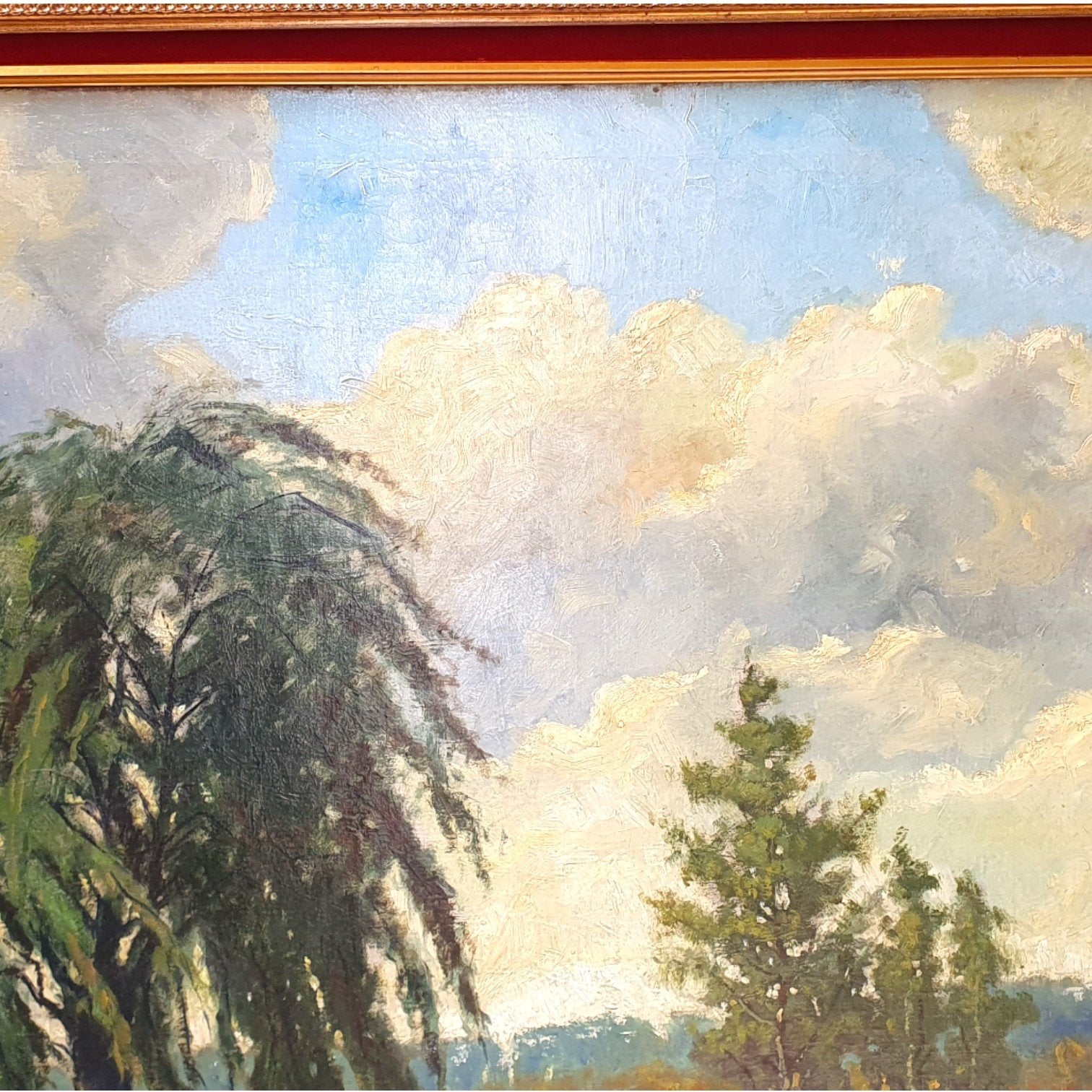 An(toon) Jacobus Hovens, 'Vijverlandschap', ca 1940-1950-zoom-6