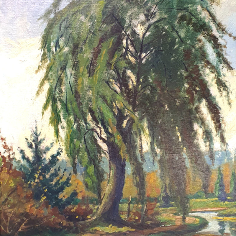 An(toon) Jacobus Hovens, 'Vijverlandschap', ca 1940-1950-zoom-